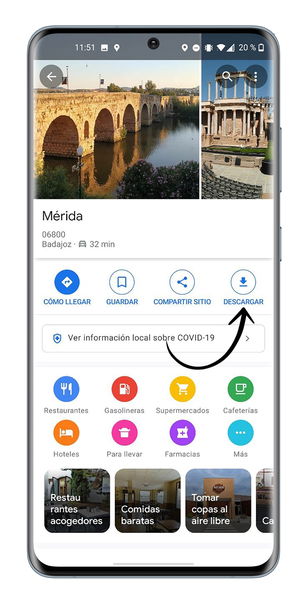 Cómo descargar los mapas de Google Maps para verlos sin conexión