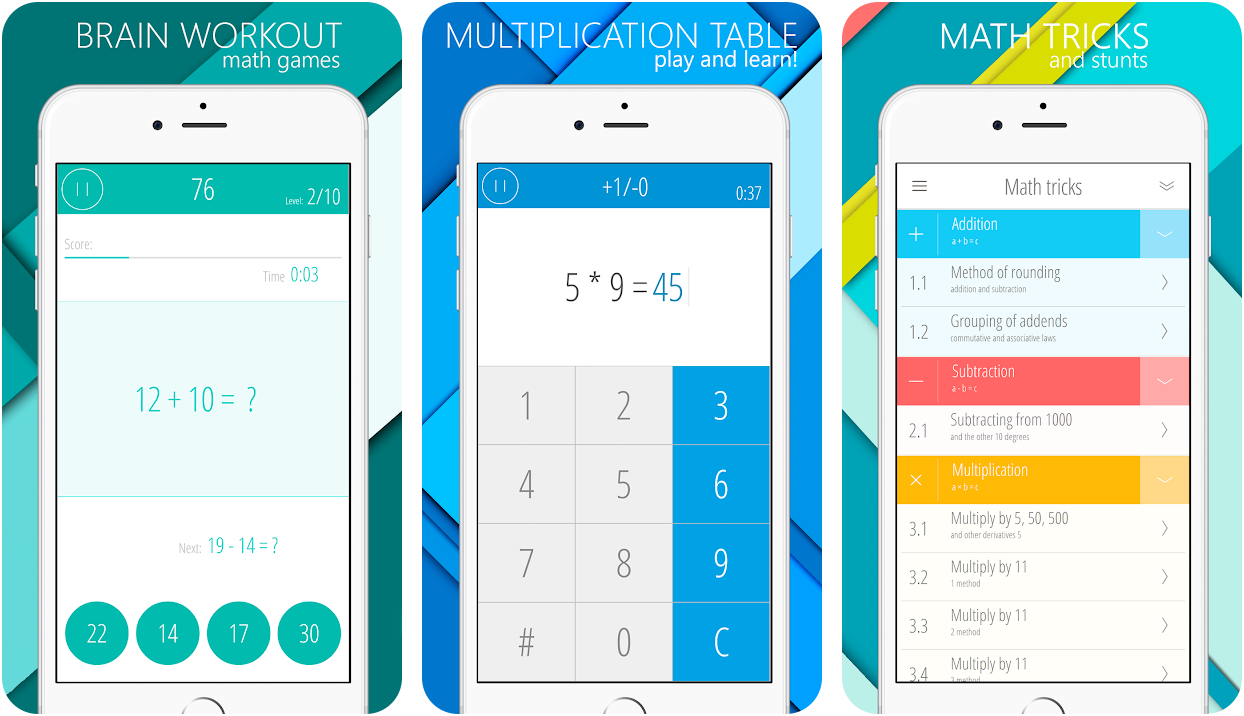 apps y juegos para niños para aprender las tablas de multiplicar