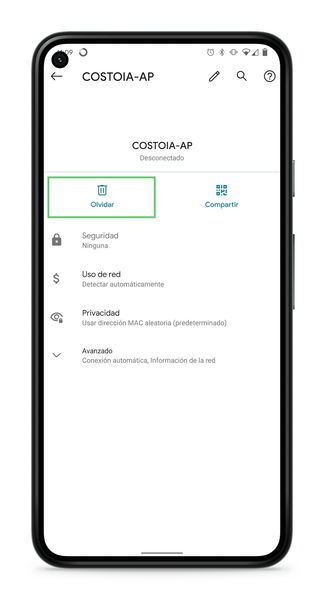 Cómo borrar redes WiFi guardadas en tu Android