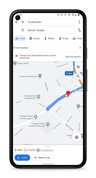 Truco de Google Maps: averigua el tráfico habitual de una ruta de forma fácil