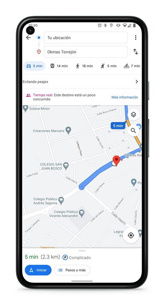 Truco de Google Maps: averigua el tráfico habitual de una ruta de forma fácil