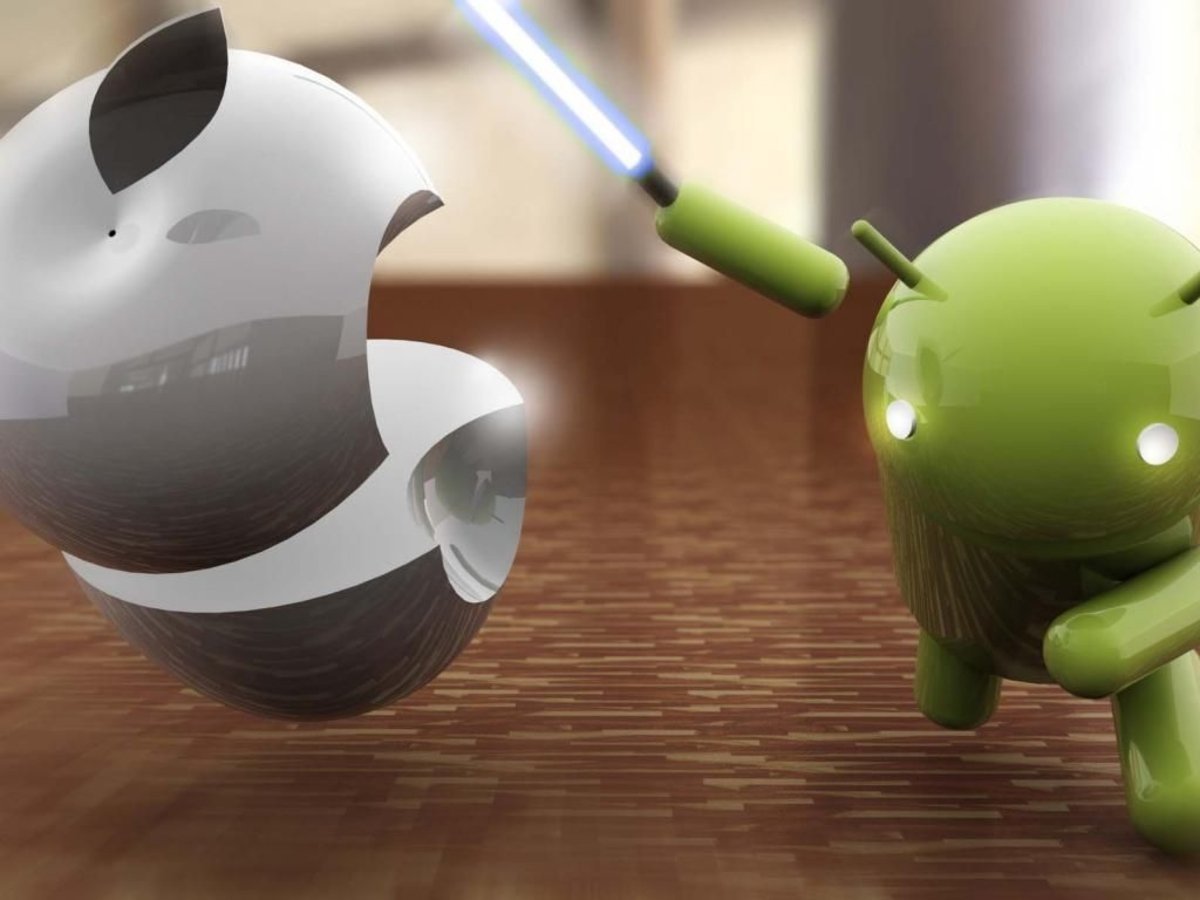 Android luchando con Apple