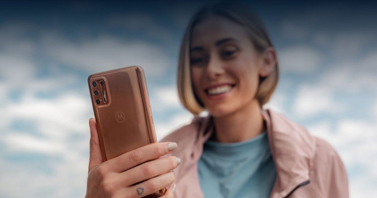 moto g9 plus bronce