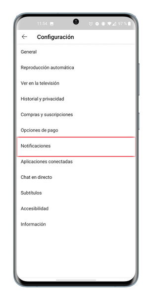 Cómo bloquear notificaciones de YouTube en Android