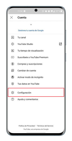 Cómo bloquear notificaciones de YouTube en Android