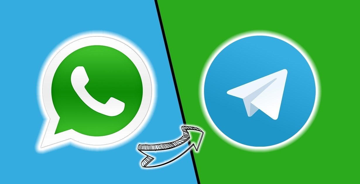 Diseño con logos de WhatsApp y Telegram