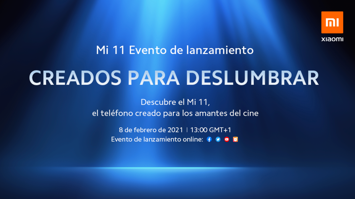 Invitación a la presentación del Xiaomi Mi 11.