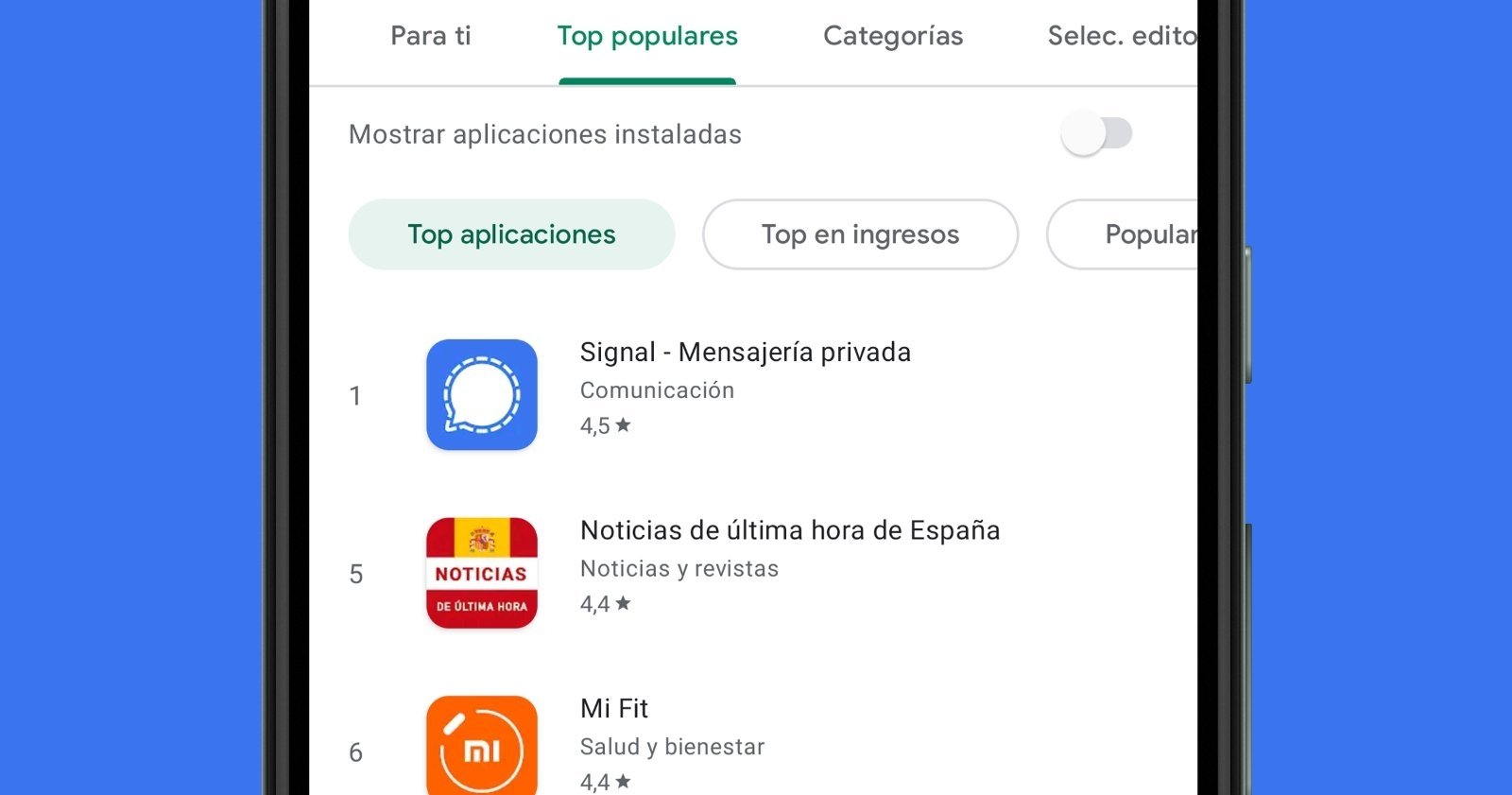 Signal, en el top 1 de apps más populares.