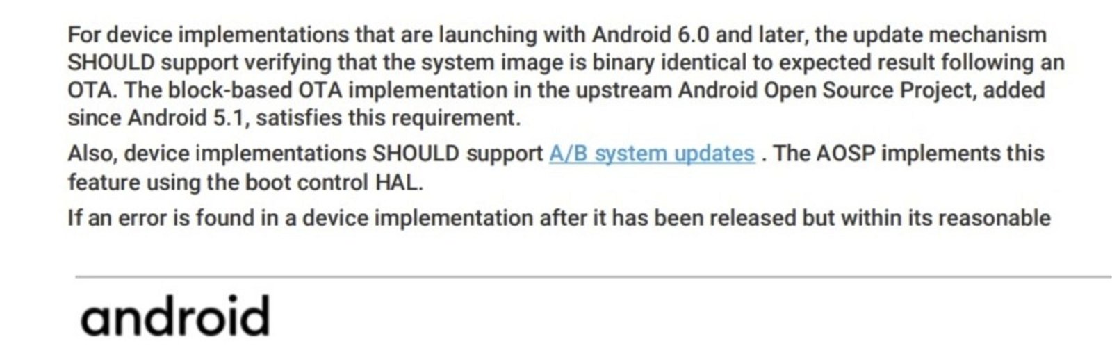 Extracto de las condiciones de Android 11