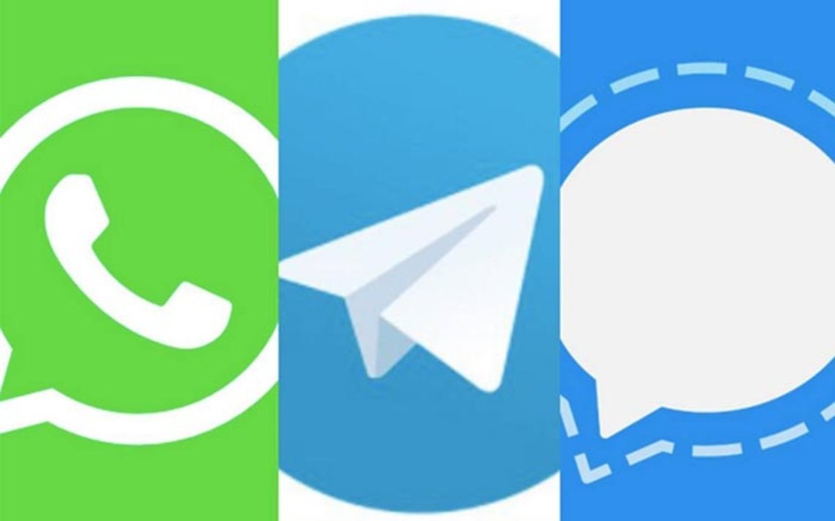 signal whatsapp telegram