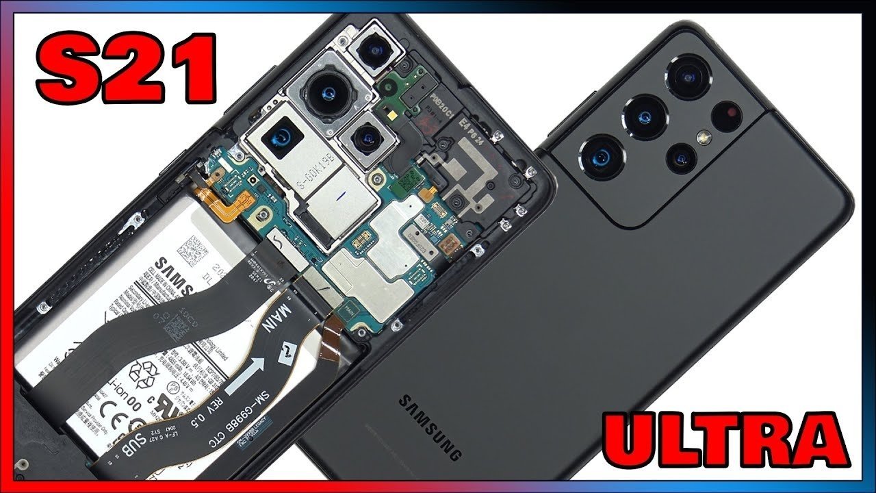 Samsung Galaxy S21 Ultra, desmontaje de PBKreviews