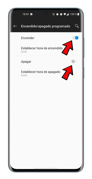 Cómo programar el encendido y apagado automáticos de tu móvil