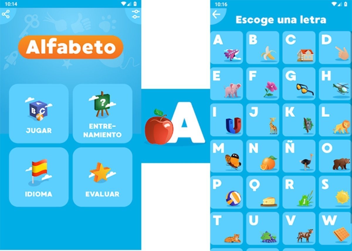 The alphabet in Spanish. El alfabeto en español. Juegos para aprender el  alfabeto. El abecedario para niños. Juegos para enseñar el abecedario (8)