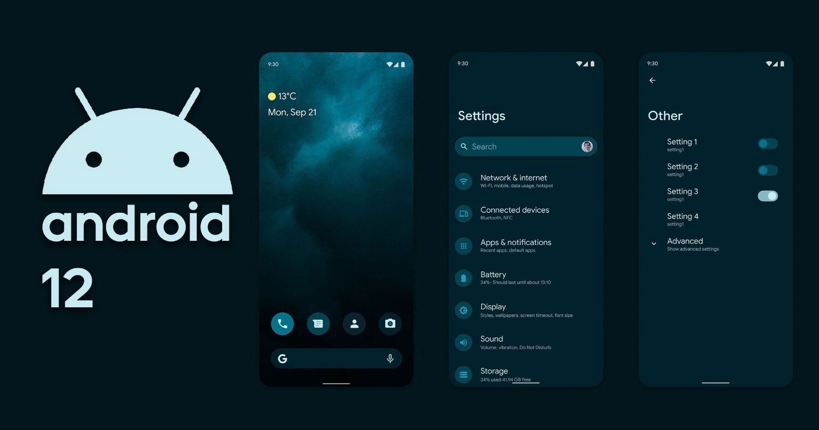 Android 12, la nueva versión del sistema operativo de Google