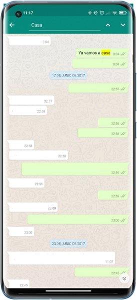 Cómo buscar mensajes en WhatsApp