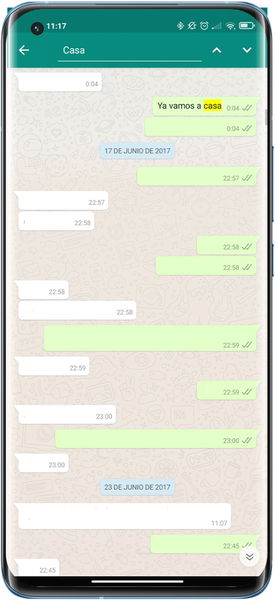 Cómo buscar mensajes en WhatsApp