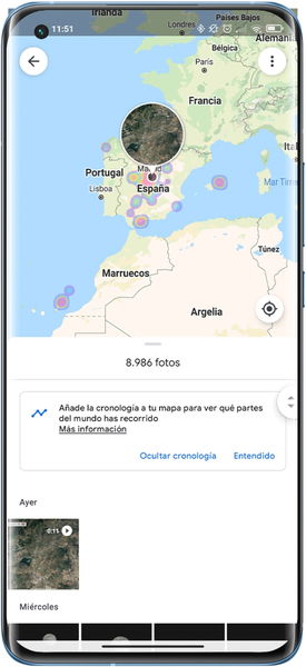 Cómo ver la cronología en tu mapa de Google Fotos para ver fotos de viajes