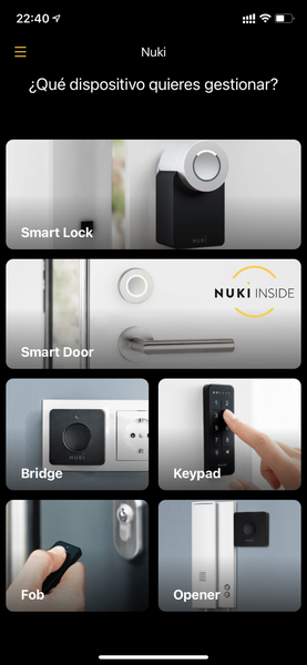 Nuki Combo, Smart Lock y un Nuki Bridge.