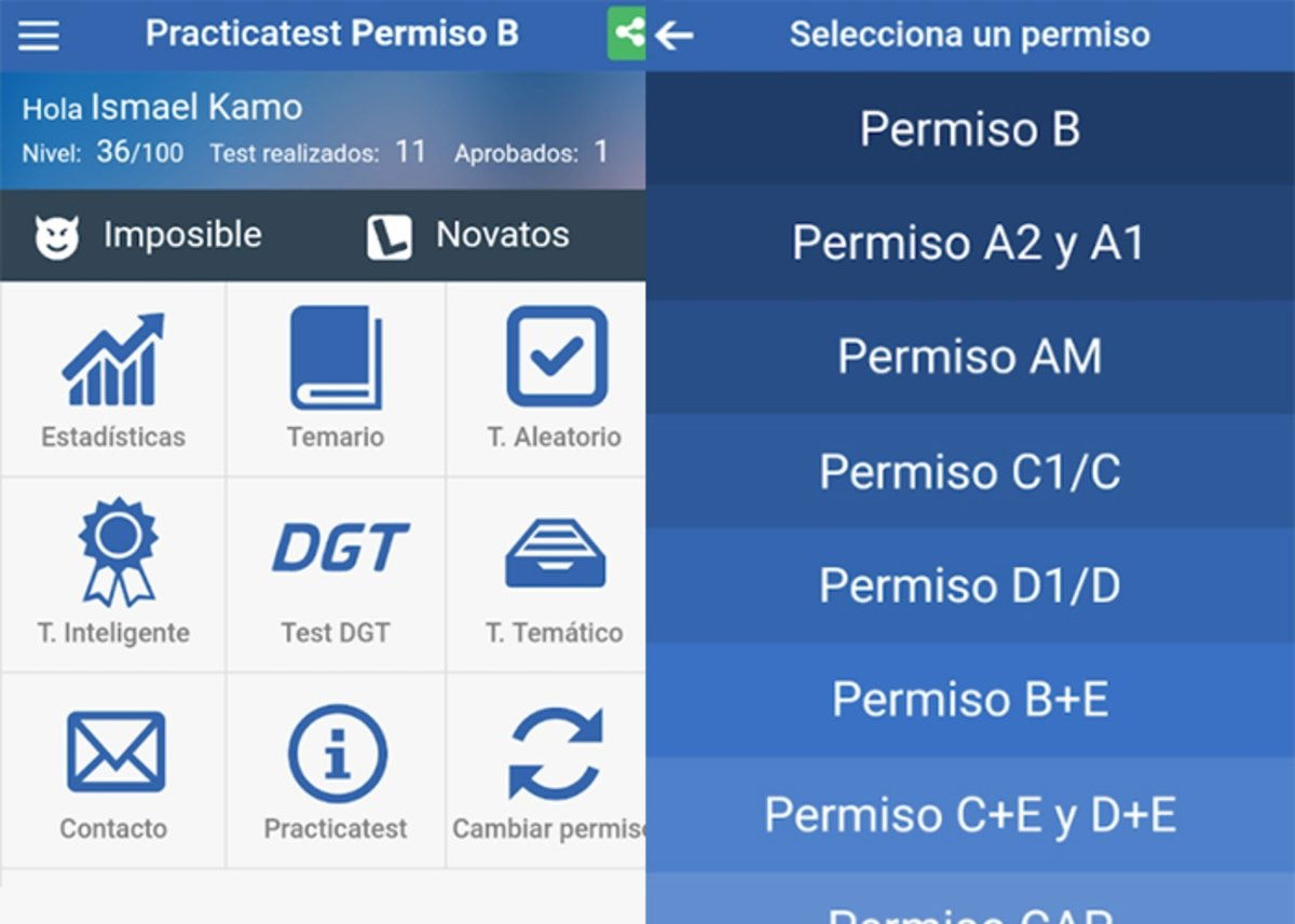 Test Autoescuela DGT para aprender a manejar coches