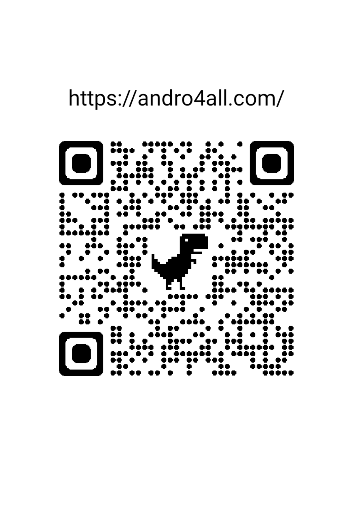 Este es el código QR personalizado de Andro4all