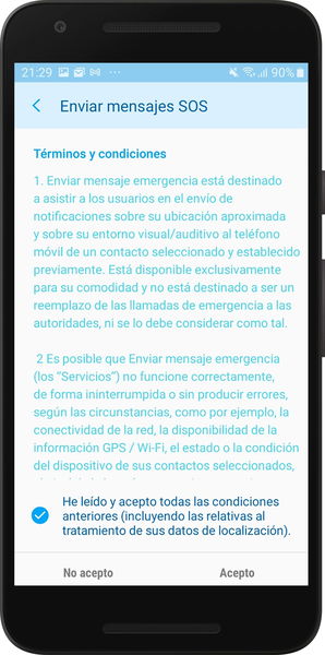 Cómo configurar el botón de encendido de tu móvil como botón de emergencias