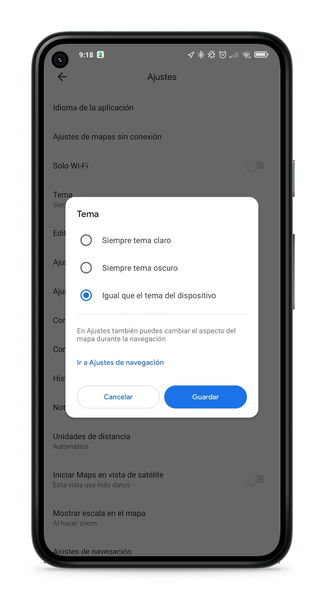 Cómo activar el modo oscuro en la app de Google Maps paso a paso