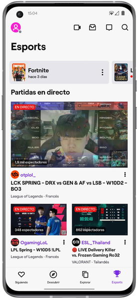 Cómo encontrar eventos eSports en directo en Twitch