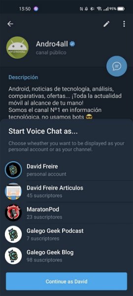 Chats de voz Telegram-paso 2
