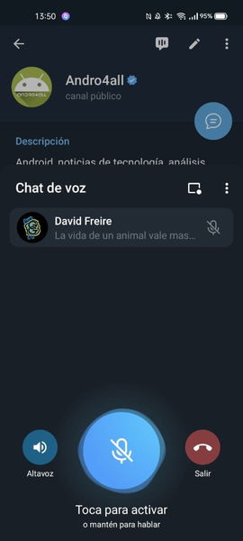 Chats de voz Telegram-paso 3