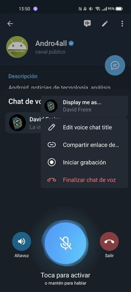 Chats de voz Telegram-paso 4