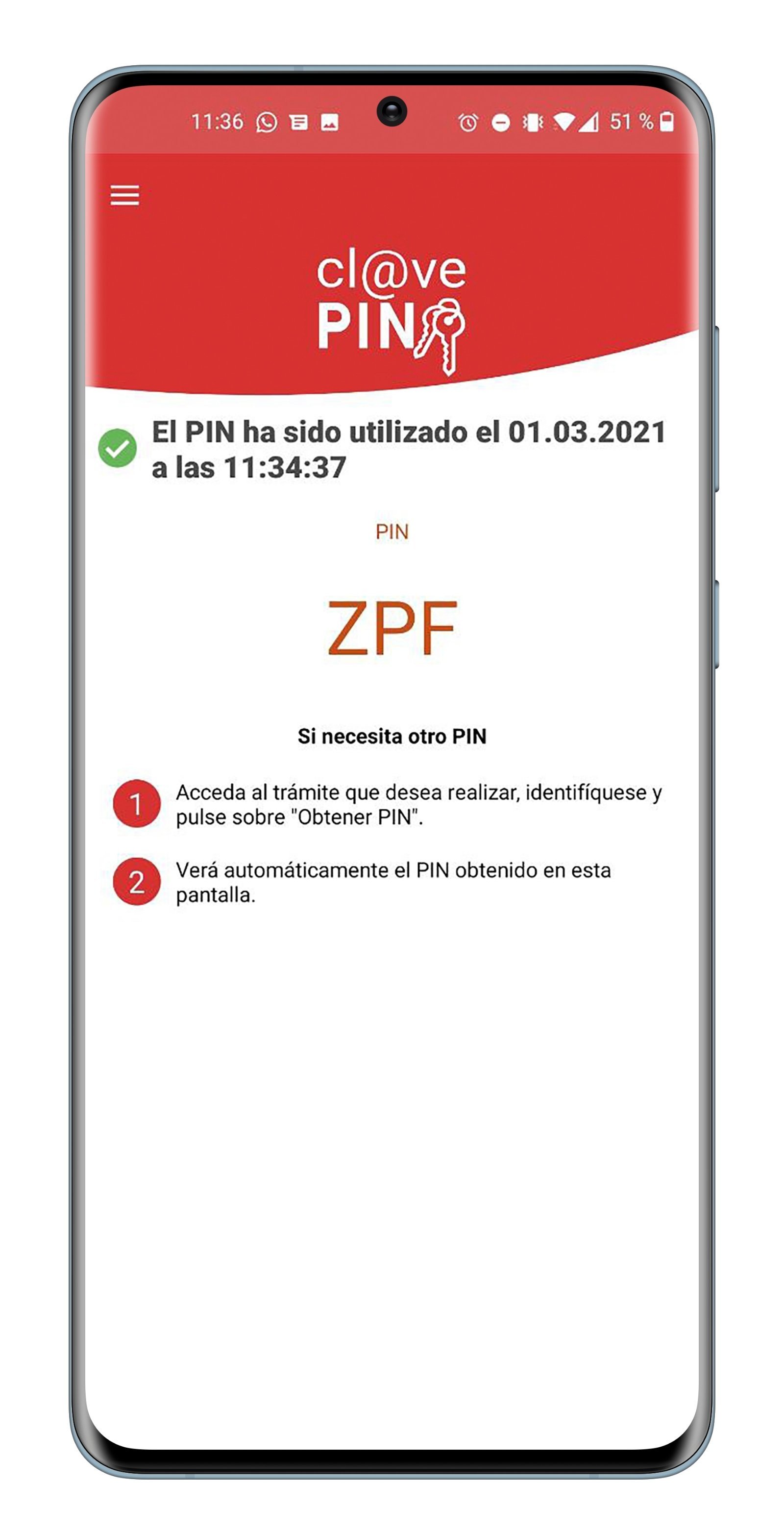 Clave PIN en Android