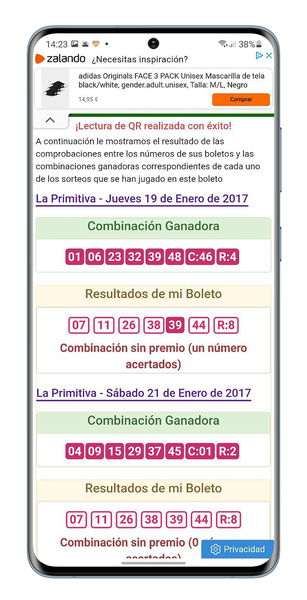 Comprobar la Lotería con QR: Euromillones, Bonoloto, Primitiva y más en el móvil