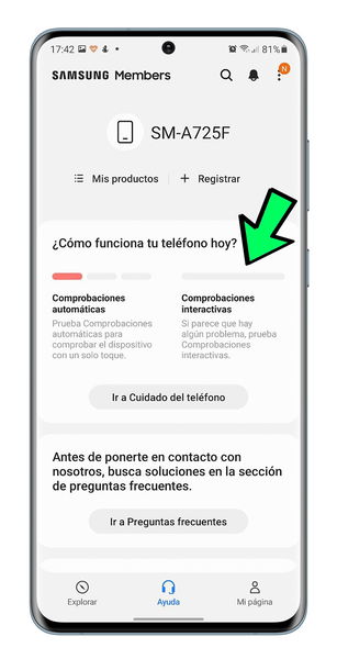 Comprobaciones interactivas de Samsung: averigua si tu smartphone funciona correctamente