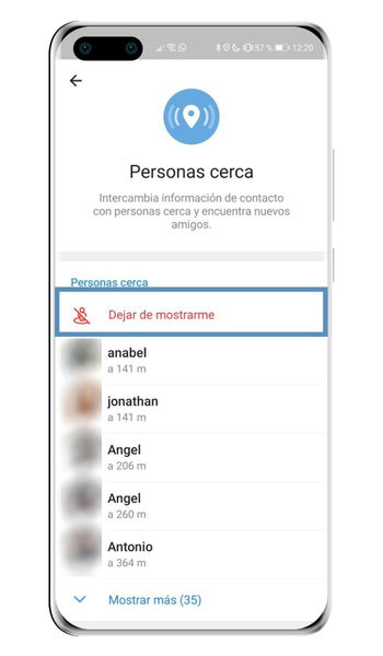 Cómo encontrar personas cerca de ti que también usan Telegram