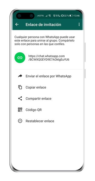 Cómo invitar a alguien a un grupo de WhatsApp con un enlace