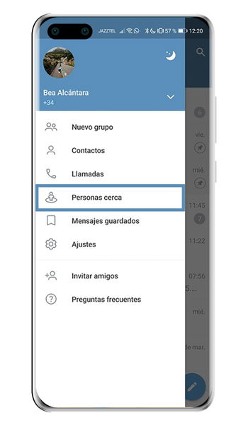 Cómo encontrar personas cerca de ti que también usan Telegram