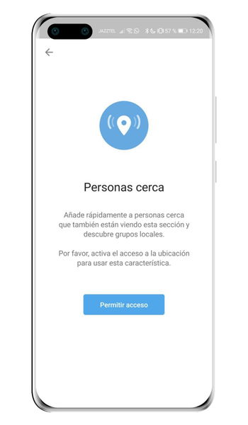 Cómo encontrar personas cerca de ti que también usan Telegram