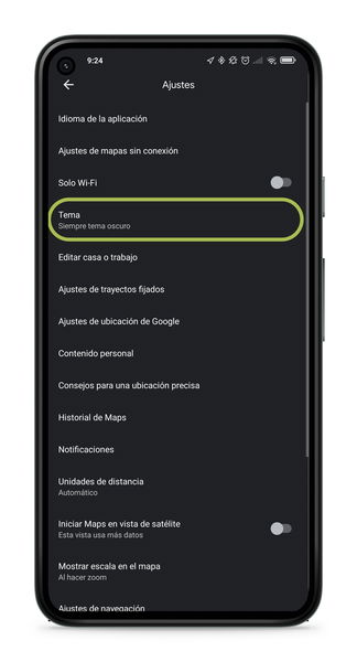 Cómo activar el modo oscuro en la app de Google Maps paso a paso