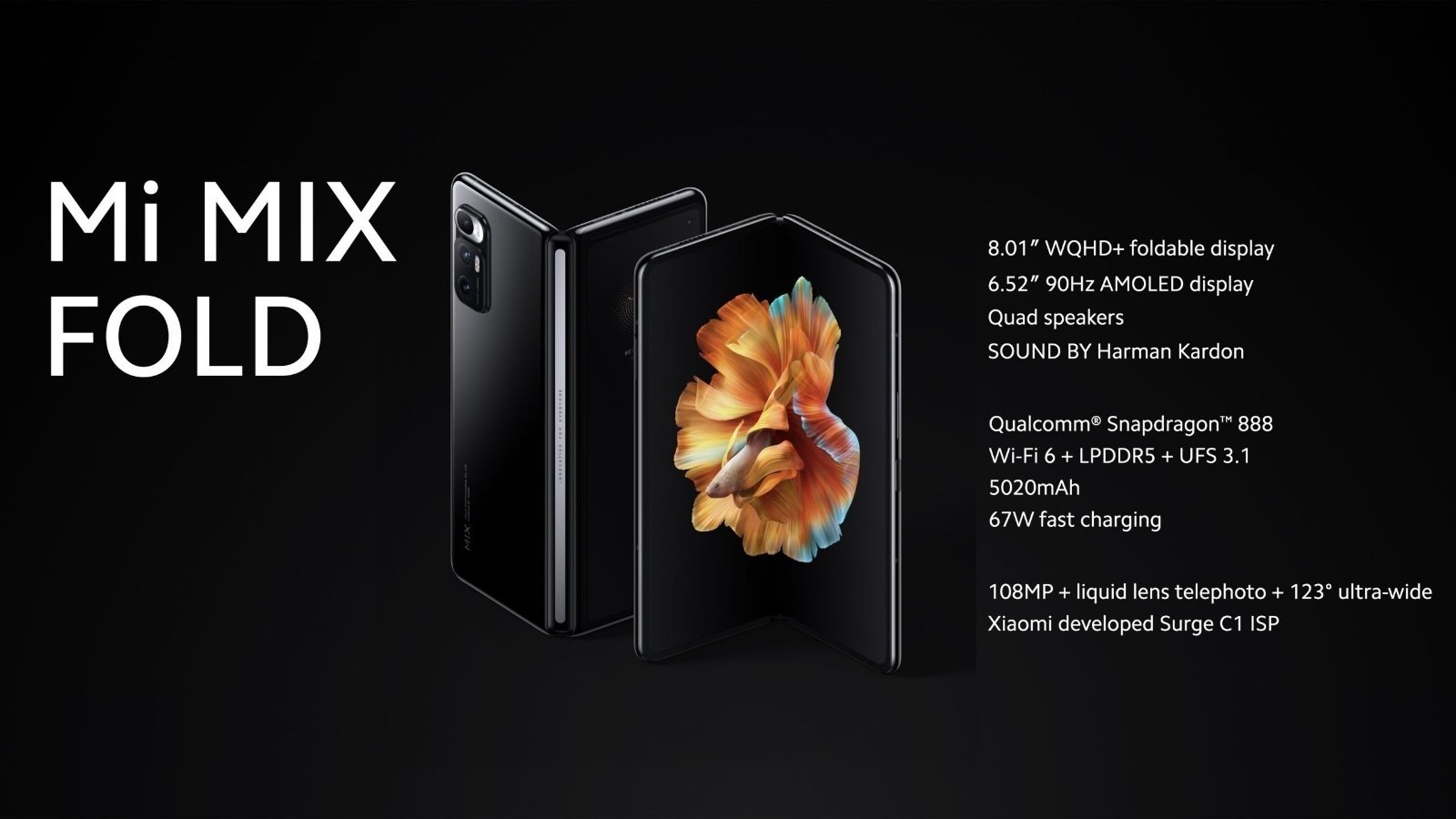 Estas son las principales características del Xiaomi Mi Mix Fold