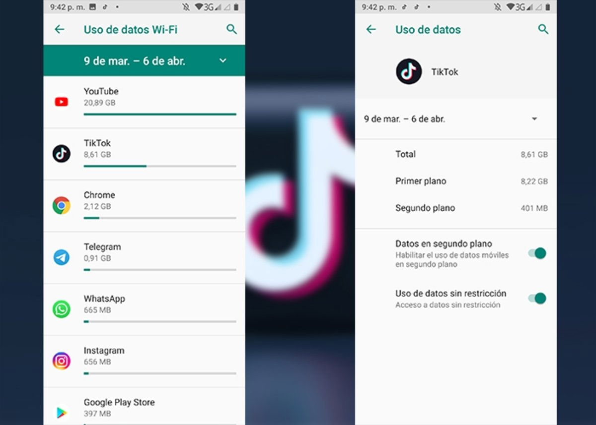 2-Cuantos datos usa TikTok