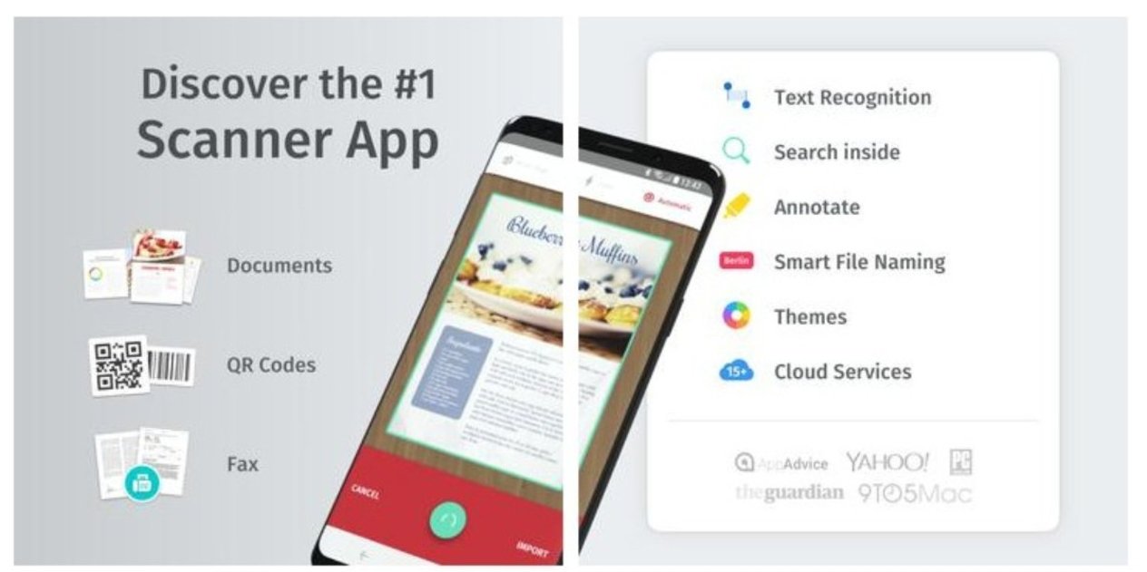 Mejores 9 aplicaciones gratis para escanear documentos con el móvil
