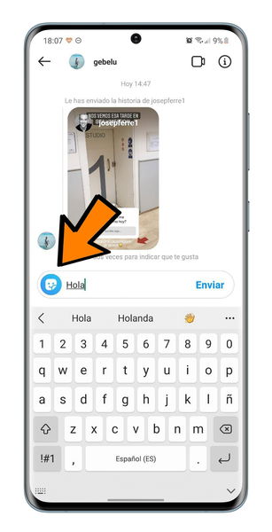 Cómo enviar mensajes con efectos animados en Instagram