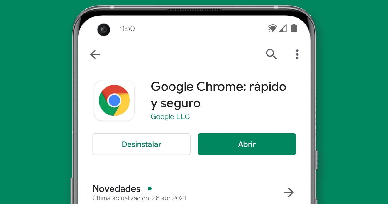 Chrome en Google Play Store