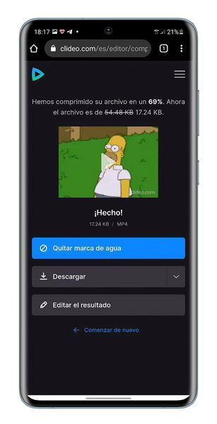 Cómo comprimir un vídeo en Android para que ocupe menos espacio en tu móvil