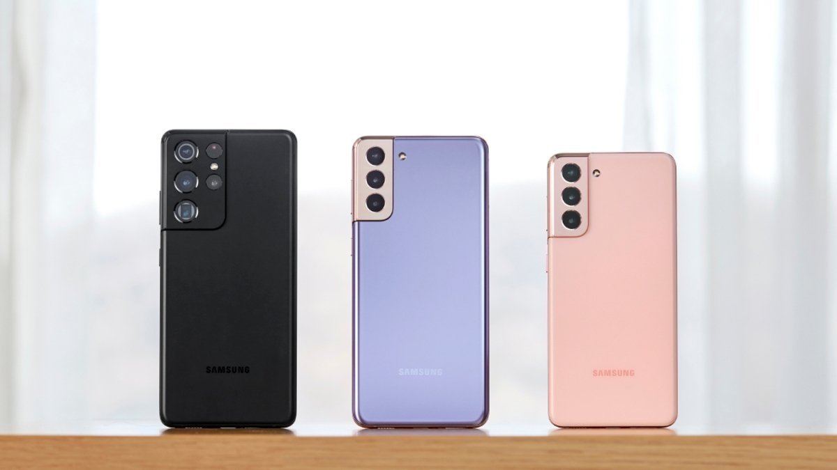 La serie Samsung Galaxy S21 al completo.