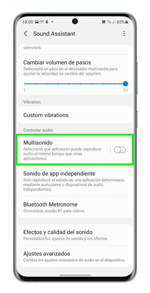 Cómo reproducir sonido de dos apps a la vez en tu móvil Samsung