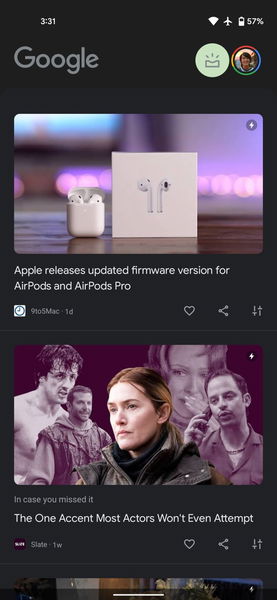 Google Discover en Android renueva su diseño al completo