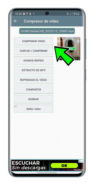 Cómo comprimir un vídeo en Android para que ocupe menos espacio en tu móvil