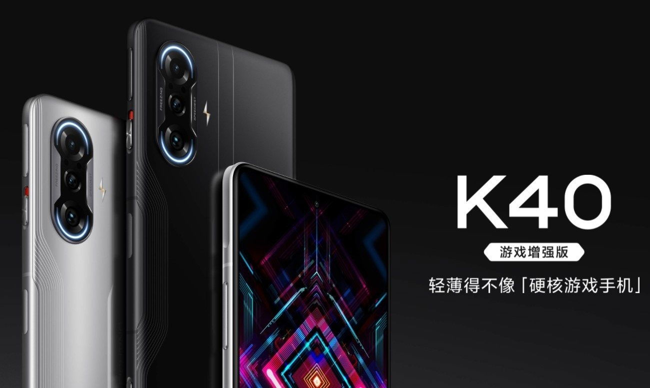 Redmi K40 Gaming Edition en plata y negro