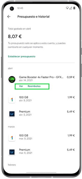 Como pedir reembolso na Google Play Store